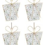 Pendagli Albero di Natale in Metallo Pacco Regalo Natalize 5