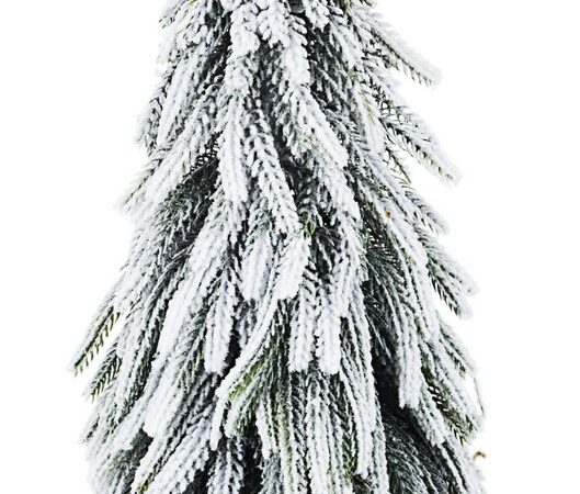 Mini Albero di Natale Innevato da Tavolo Piccolo 35 cm