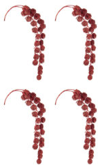 Ramo Natalizio Glitterato Curvo Jamil H 72 cm 4Pz 9