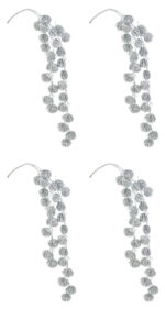 Ramo Natalizio Glitterato Curvo Jamil H 72 cm 4Pz 12