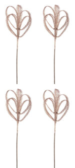 Ramo Natalizio Glitterato Fiore Joseline H 65 cm 4Pz 12