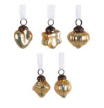 Pendagli Natalizi Antichizzati Vintage Albero di Natale 5Pz 9