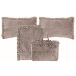 Trapunta Matrimoniale 2 Copriguanciali e Borsa Blanc Mariclò 8