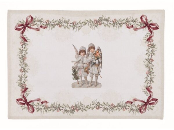 Tovaglietta Americana Natalizia Provenzale Blanc Mariclò