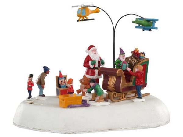 Scenario Natalizio in Movimento Babbo Natale Jolly Toys Lemax