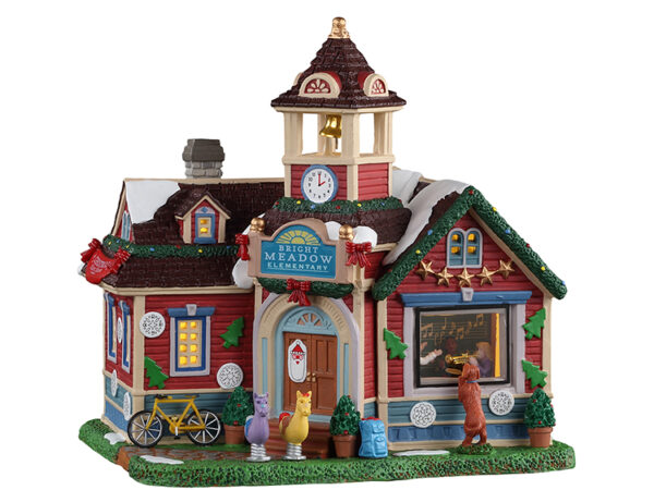 Scuola Elementare Bright Meadow Villaggio di Natale Lemax