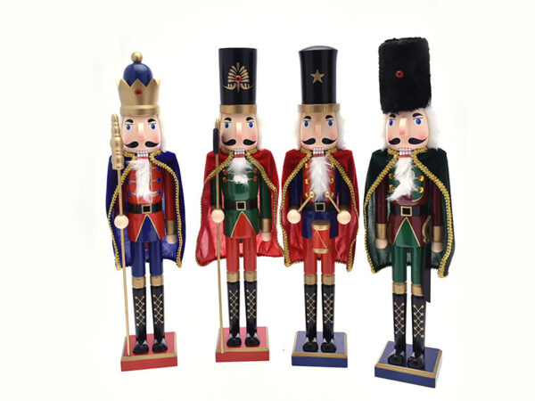 Schiaccianoci Natale Soldatino con Mantello 36 55 66 cm