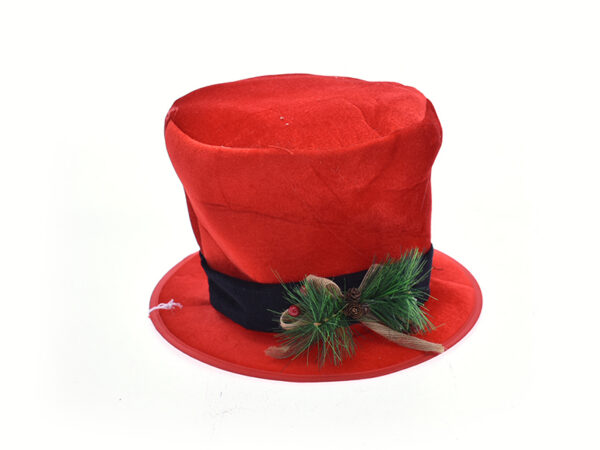 Puntale Albero di Natale a forma di Cappello Rosso