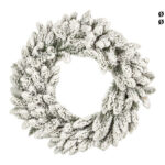 Corona di Natale Innevata Marmolada 7