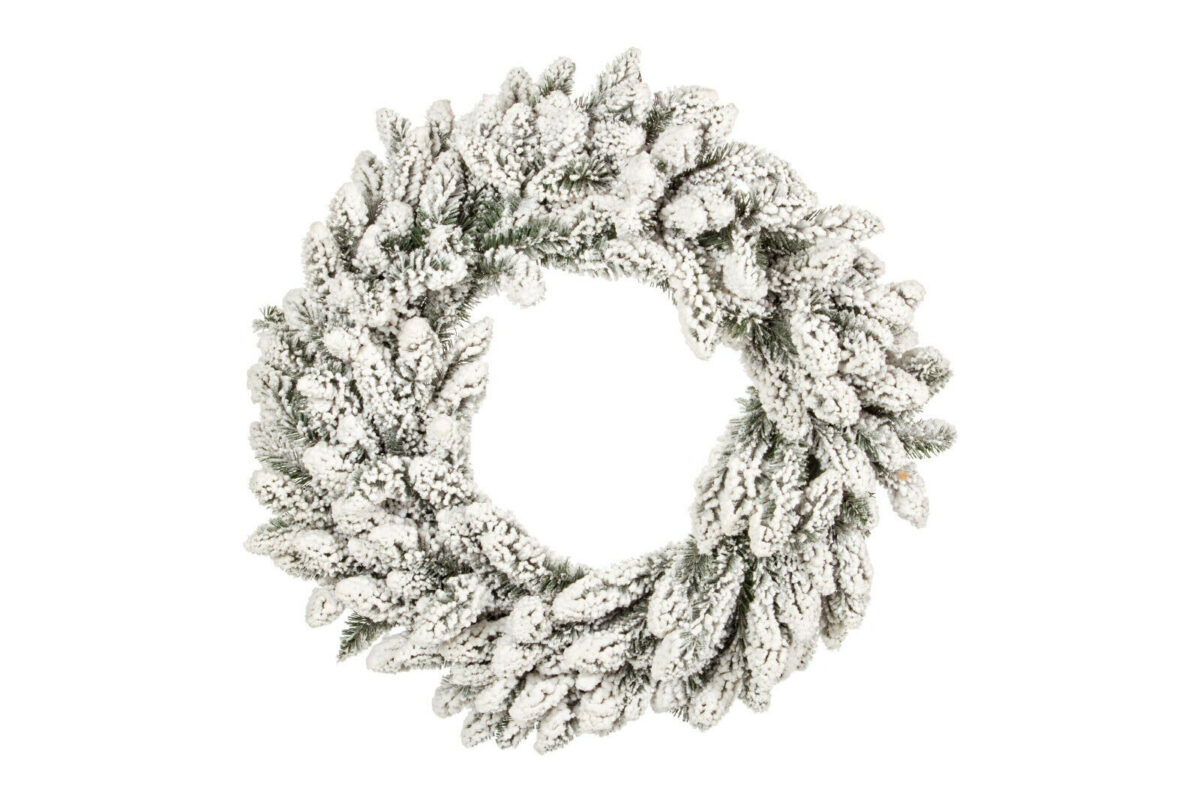 Corona Natalizia Innevata Oregon | Bizzotto 5