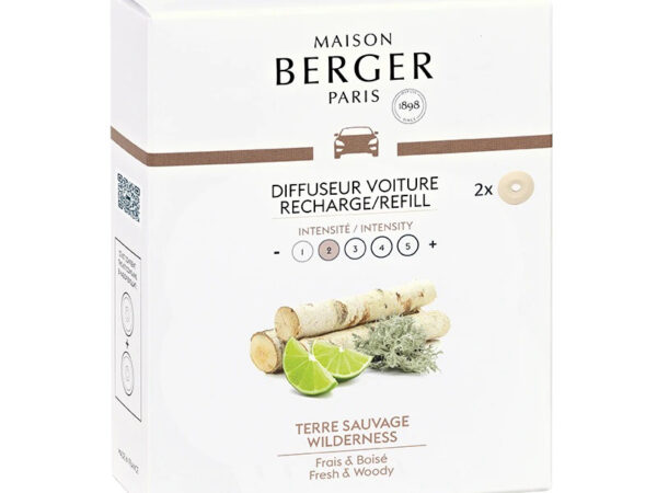 Ricarica Diffusore Auto Maison Berger Fragranza Terre Sauvage