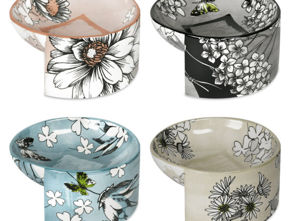 Porta Saponetta in Porcellana da Bagno Floreale Mami Milano