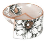 Porta Saponetta in Porcellana da Bagno Floreale Mami Milano 11