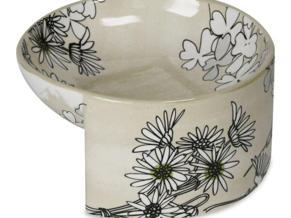 Porta Saponetta in Porcellana da Bagno Floreale Mami Milano 3