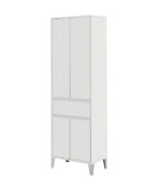 Mobile Bagno Colonna Portasciugamani in Legno 4 Ante 1 Cassetto 8