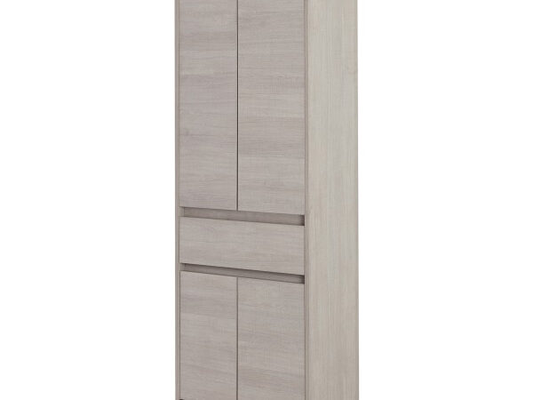 Mobile Bagno Colonna Portasciugamani in Legno 4 Ante 1 Cassetto 3