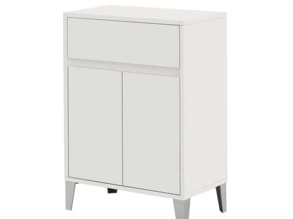 Mobiletto Bagno in Legno 2 Ante Rallentate 1 Cassetto 60 cm 3