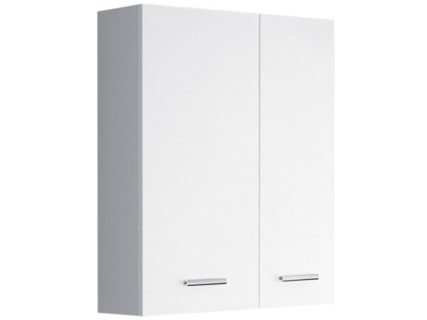 Pensile da Bagno 2 Ante in Legno Bianco 60 cm Feridras