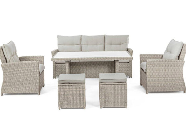 Set Salottino da Giardino Esterno Divano e Tavolino Ariel