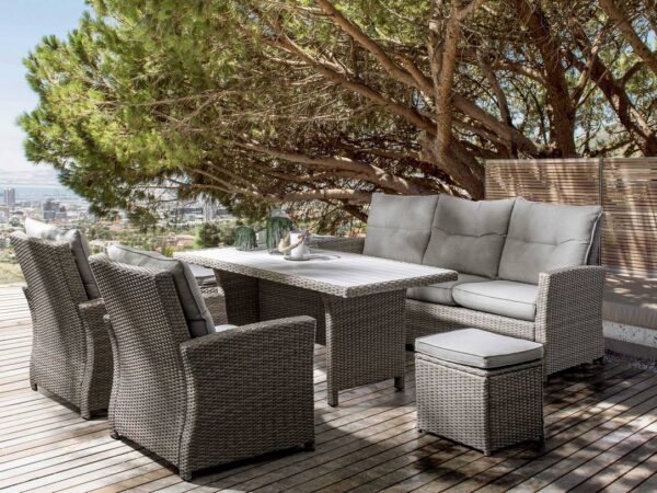 Set Salottino da Giardino Esterno Divano e Tavolino Ariel 3