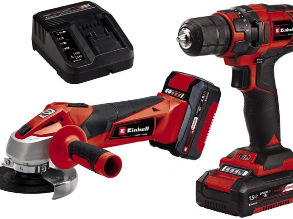 Kit TC-TK 18 Einhell Trapano TC-CD 18/35 Smerigliatrice TC-AG 18/115