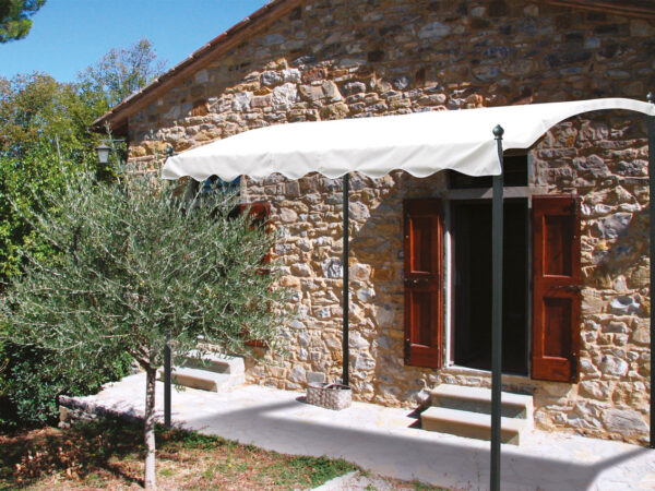 Gazebo Pergola 2 x 3 da Parete Giardino con Telo Copertura