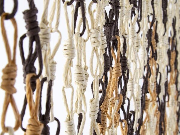 Tenda per Porta Mais Colorata a Fili Nodi Naturale Verdelook 3