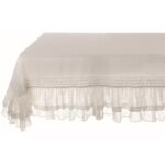 Tovaglietta Americana Ovale Azzurra Boutis Shabby Blanc Mariclò 5