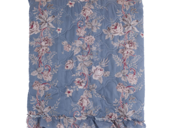 Trapunta Matrimoniale Boutis Azzurra Shabby Chic Blanc Mariclò