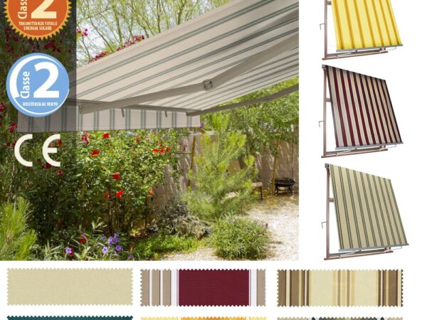 Tenda da Sole a Caduta Bracci Avvolgibile per Balcone Panarea