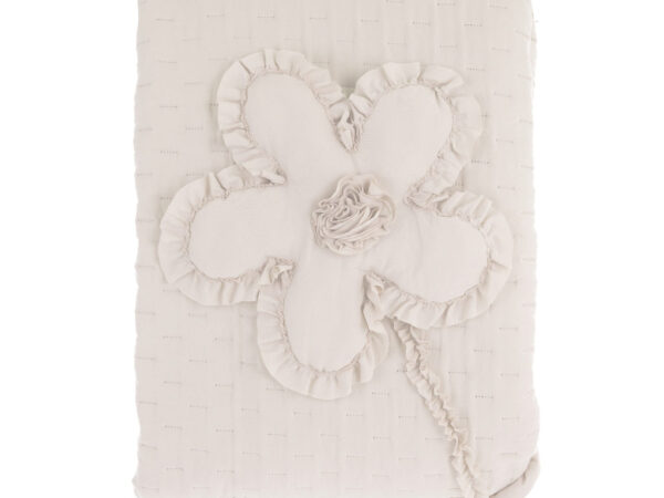 Trapunta Matrimoniale Leggera con Rosa Shabby Chic Blanc Mariclò 3