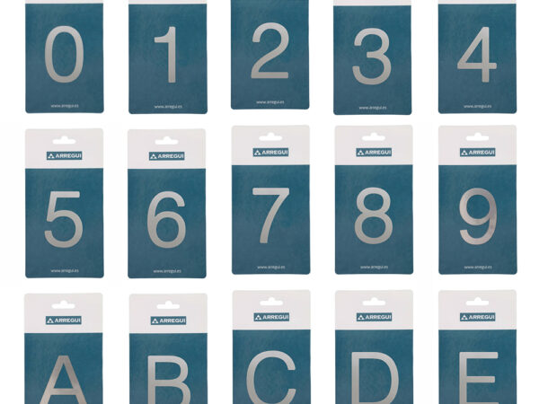 Numeri Civici Lettere Esterno in Rilievo Targhette Acciaio Inox Moderno Adesivi