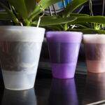 Vaso per Piante in Resina Colorato Plasticotto Etrusco Idel 19