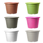 Vaso per Piante in Resina Colorato Plasticotto Etrusco Idel 11