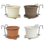 Vaso per Piante in Resina Colorato Plasticotto Etrusco Idel 20