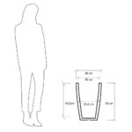 Vaso per Piante da Interno Esterno Arredo Design Hydrus Idel 13