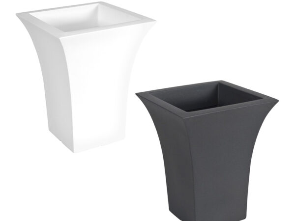 Vaso per Piante Quadrato Arredo Design Moderno Patio Idel