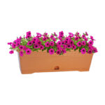 Vaso in Plastica da Appoggio Balcone con Sottovaso Versilia Idel 14