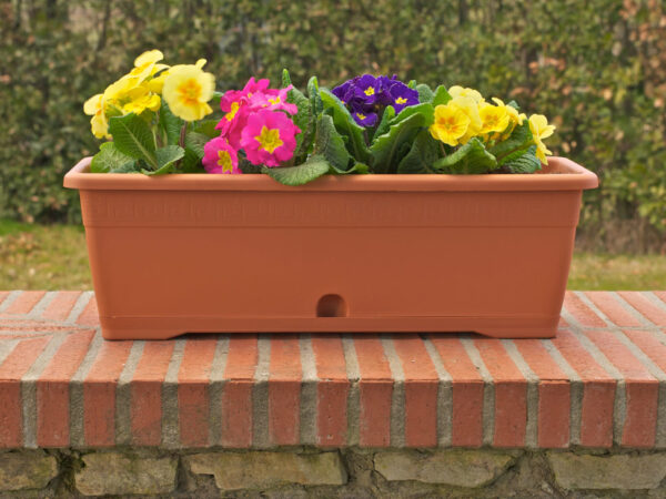 Vaso in Plastica da Appoggio Balcone con Sottovaso Versilia Idel 3