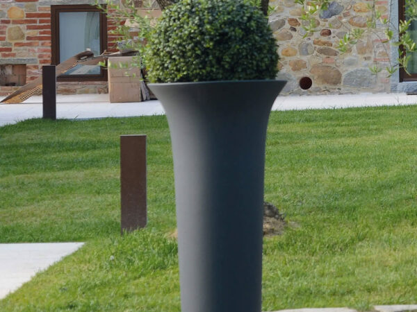 Vaso da Giardino Esterno o Interno Ingresso Antracite Flos Idel