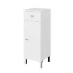 Mobile Colonna Bagno Alto 2 Ante 1 Cassetto Bianco Savinidue 8