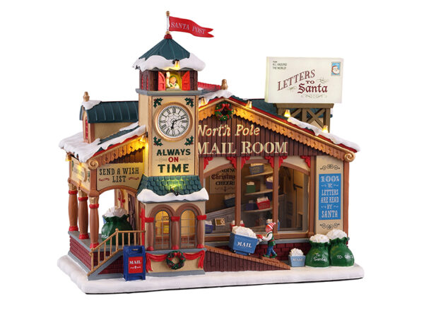 Ufficio Postale di Babbo Natale in Movimento Villaggio Lemax