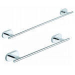 Porta Asciugamani Bagno a Parete Barra in Acciaio Louise 6