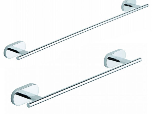 Porta Asciugamani Bagno a Parete Barra in Acciaio Louise