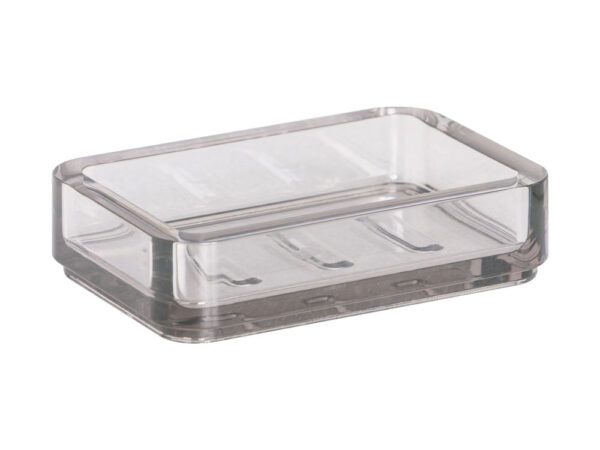 Porta Sapone Bagno da Appoggio Trasparente Moderno 25 Metaform 3