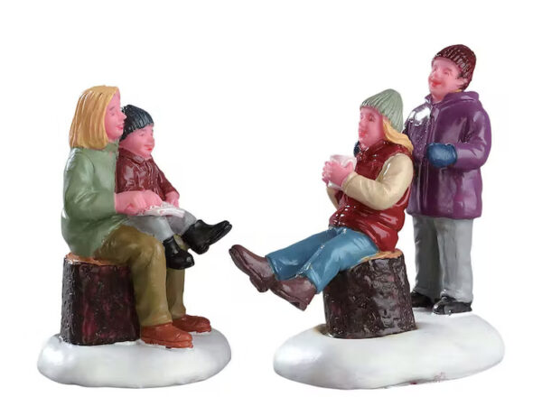 Personaggi per Villaggio di Natale Lemax Famiglia Mamma e Figli