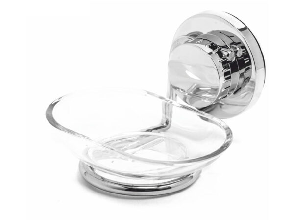 Portasapone Bagno a Ventosa per Saponetta a Parete Chrome New 2