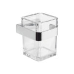 Porta Saponetta Bagno a Parete Trasparente Moderna Serie 25 5