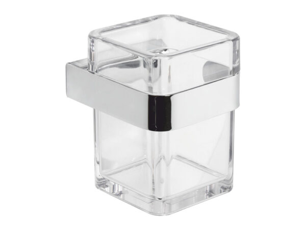 Porta Spazzolini Denti Bagno da Muro Trasparente Serie 25