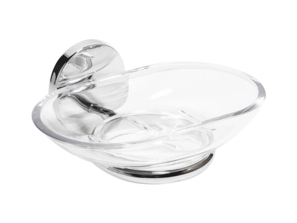 Portasapone Bagno a Parete Fissaggio Adesivo Trasparente Bird